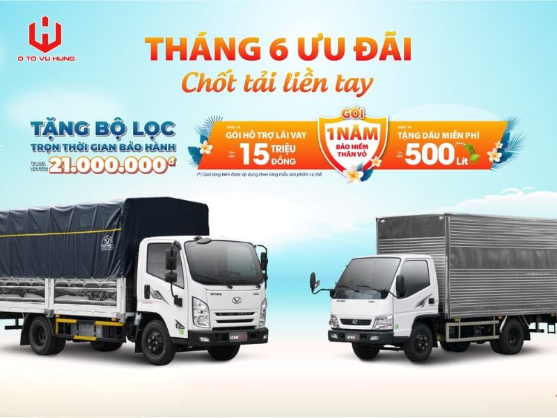 Bùng Nổ Khuyến Mãi Xe Tải Đô Thành Tháng 6/2026 Tại Đại Lý Ô Tô Vũ Hùng
